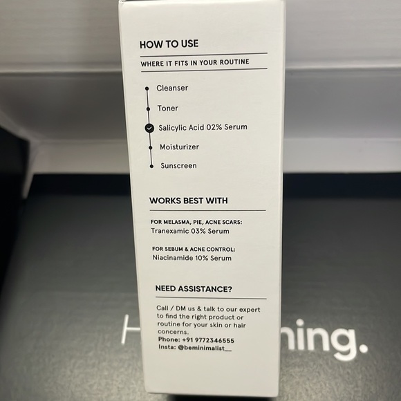 Minimalist 2% Salicylic Acid Face Serum
For Blackheads & Whiteheads | 30ml | NWT - Picture 12 of 15